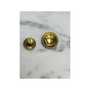 Polo Ralph Lauren Waterbury Gold Metal Helmet Blazer Replacement Buttons New